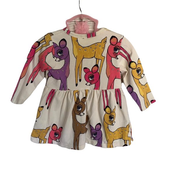 Mini Rodini Roe Cream Dress 56/62 - Picture 6 of 8